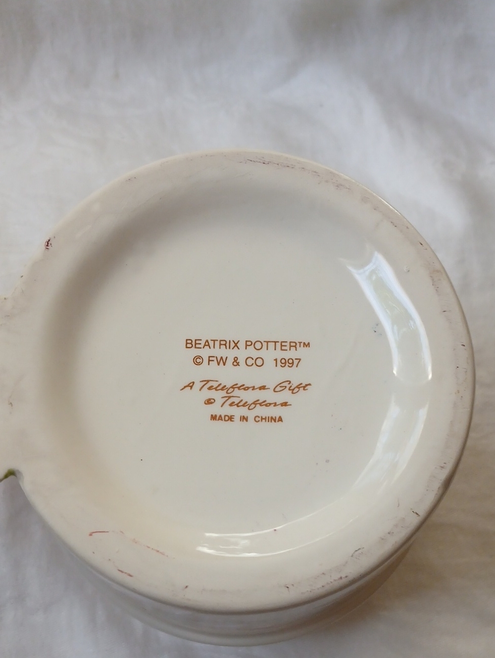 Telaflora Beatrix Potter Peter Rabbit Spring Flowerpot Ceramic Planter 1997 - Picture 8 of 10